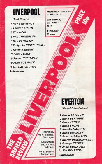 Match programme